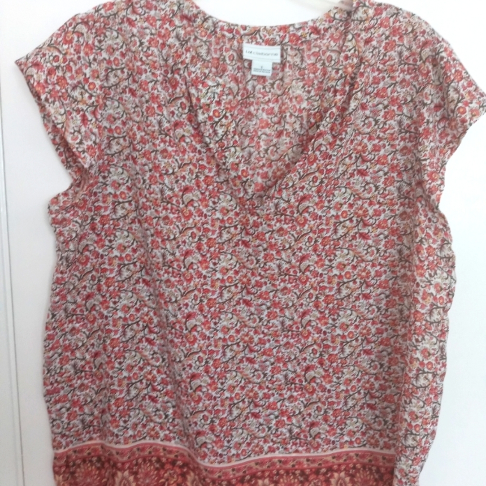 Liz Claiborne floral blouse